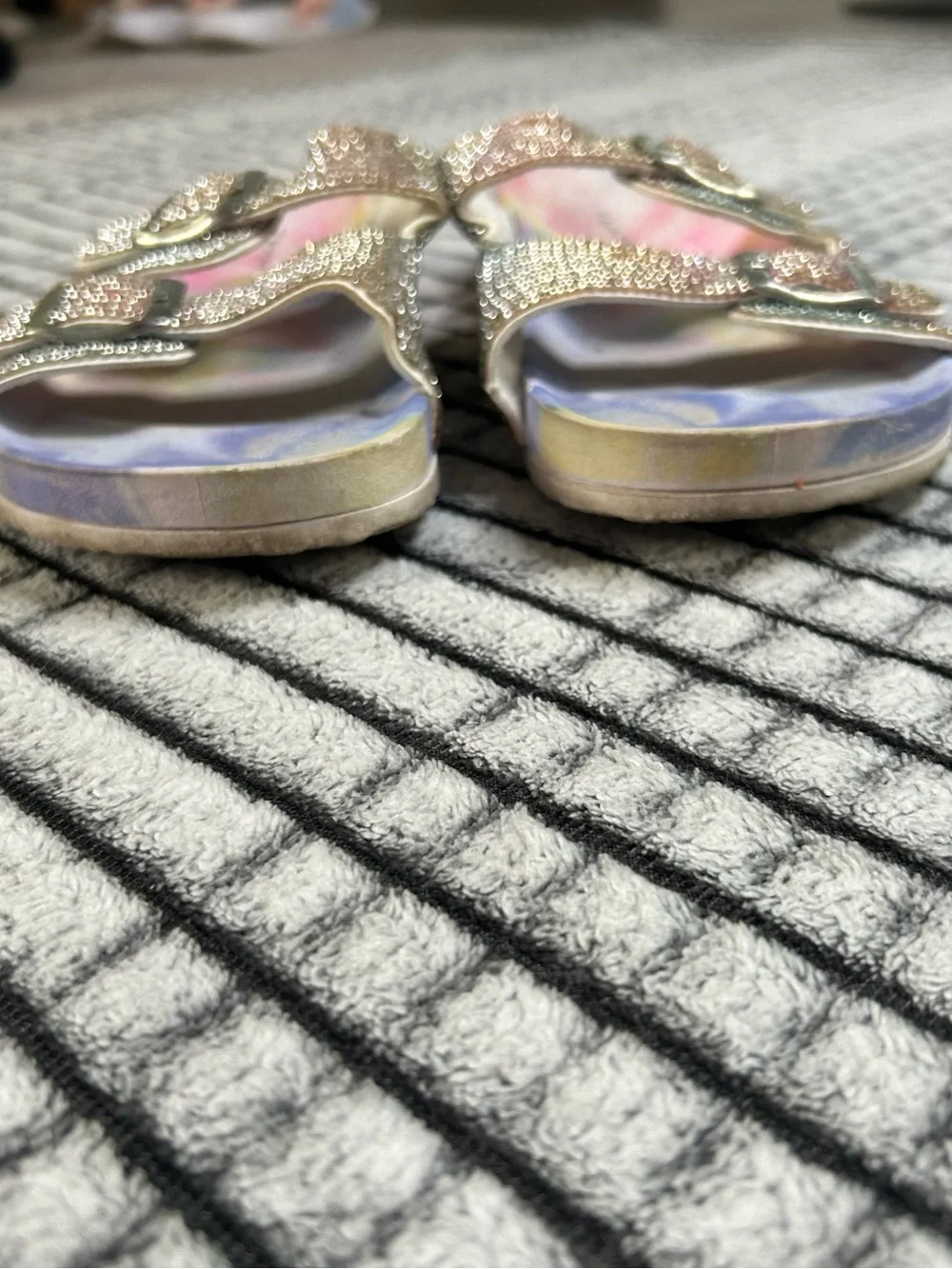 Girls Tahari Tie-Dye & Rhinestone Sandals (5Y)